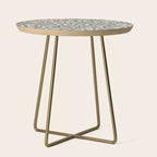 Vintage, Willow Leaf, William Morris, Green and Cream Side Table Gallery Image 1