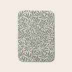 Vintage, Willow Leaf, William Morris, Green and Cream Bath Mat Gallery Image 1