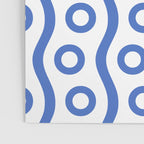 Mid Century Modern Rising Bubbles Pattern Blue 2 Poster Gallery Image 3