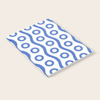 Mid Century Modern Rising Bubbles Pattern Blue 2 Notebook Gallery Image 2