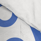 Mid Century Modern Rising Bubbles Pattern Blue 2 Comforter Gallery Image 4
