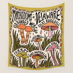 Mushrooms of Delaware Wall Tapestry Gallery Image 4