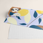 Sloth & Lemons Hangout Wrapping Paper Gallery Image 2