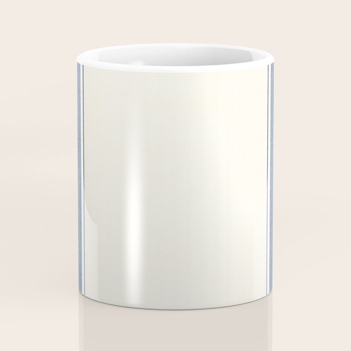 Farmhouse Stripe in Navy Blue Coffee Mug Gallery Image 4