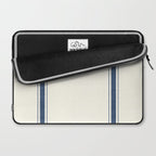 Farmhouse Stripe in Navy Blue Laptop Sleeve Gallery Image 2