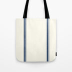Farmhouse Stripe in Navy Blue Tote Bag Gallery Image 1