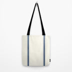 Farmhouse Stripe in Navy Blue Tote Bag Gallery Image 2