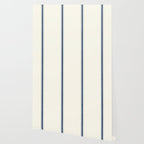 Farmhouse Stripe in Navy Blue Wallpaper Gallery Image 2