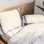 Farmhouse Stripe in Navy Blue Pillow Sham Gallery Image 2