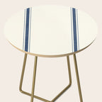 Farmhouse Stripe in Navy Blue Side Table Gallery Image 2