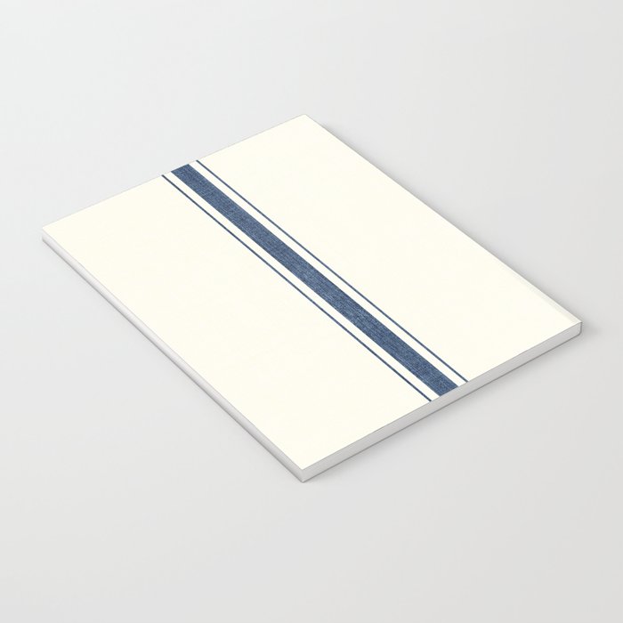 Farmhouse Stripe in Navy Blue Notebook Gallery Image 3