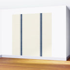 Farmhouse Stripe in Navy Blue Wall Mural Gallery Image 2