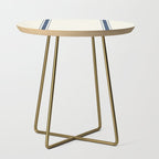 Farmhouse Stripe in Navy Blue Side Table Gallery Image 1