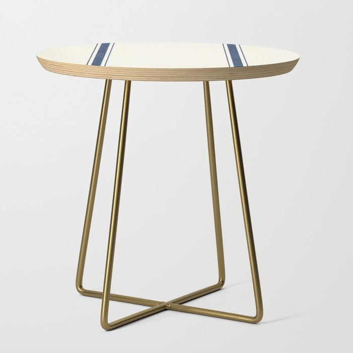 Farmhouse Stripe in Navy Blue Side Table Gallery Image 1