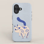 Purrcelin Cat - Pretty Delft Porcelain Kitty iPhone Case Gallery Image 1