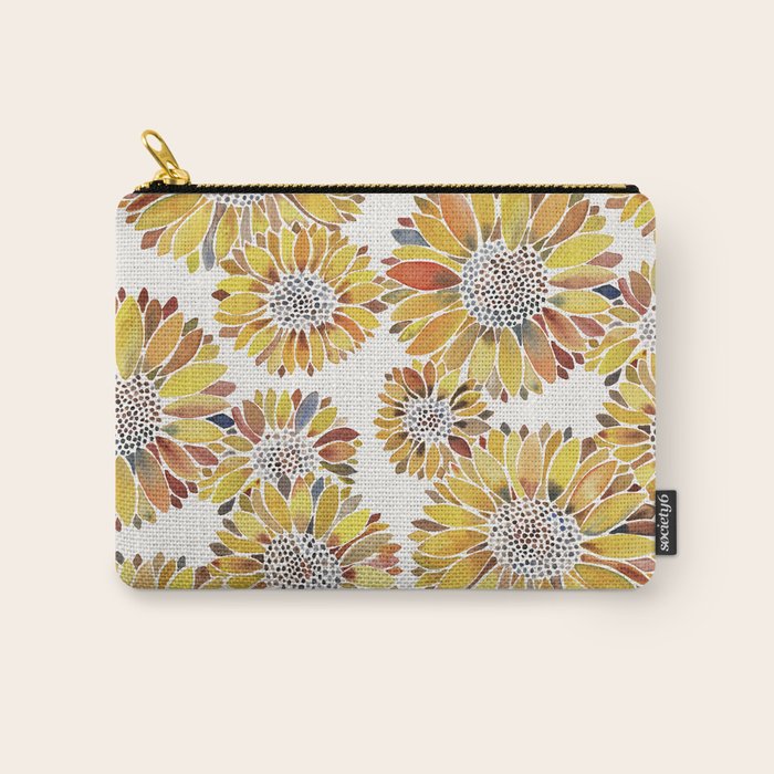 Sunflower Blooms - Yellow Carry All Pouch Gallery Image 1