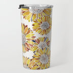 Sunflower Blooms - Yellow Travel Mug Gallery Image 3