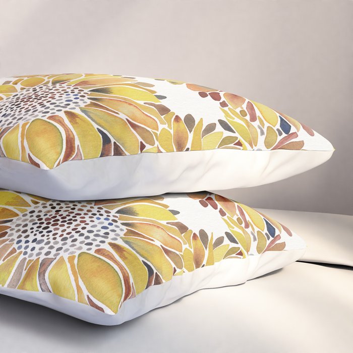 Sunflower Blooms - Yellow Pillow Sham Gallery Image 3