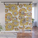 Sunflower Blooms - Yellow Wall Mural Gallery Image 1