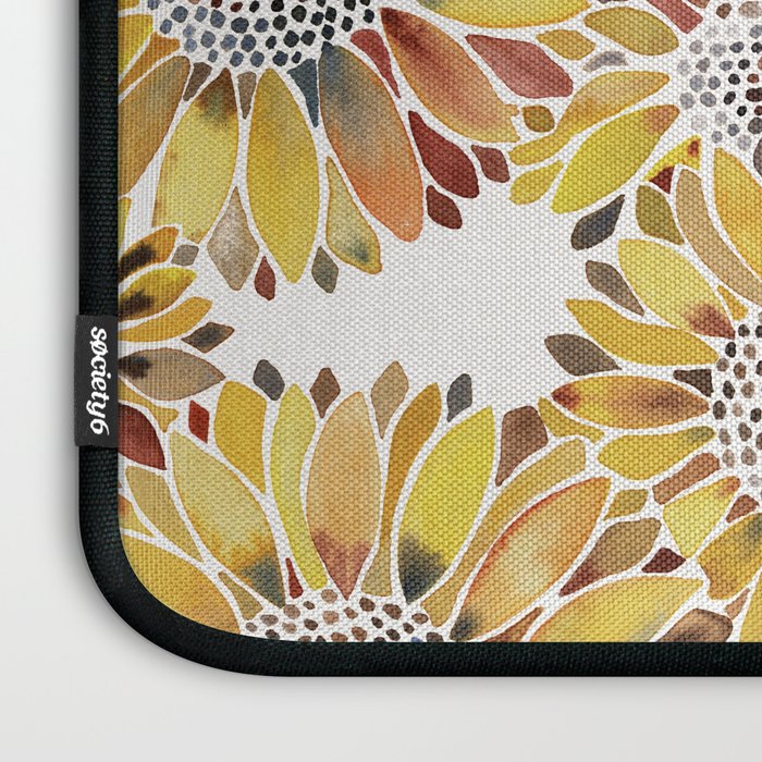 Sunflower Blooms - Yellow Laptop Sleeve Gallery Image 3