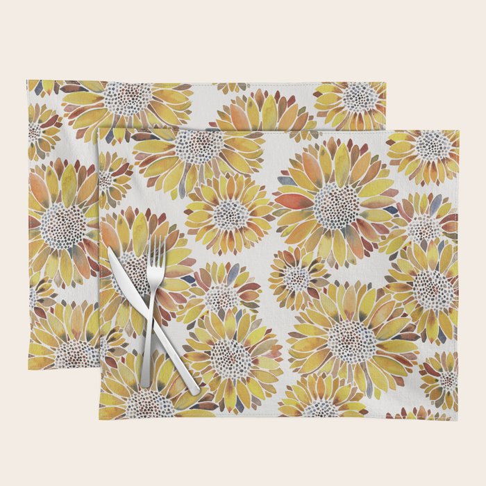 Sunflower Blooms - Yellow Placemat Gallery Image 1