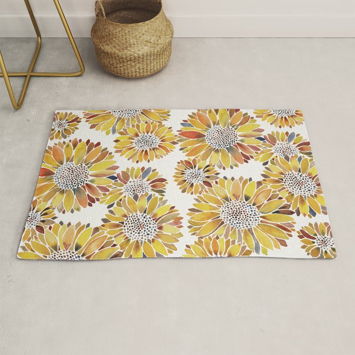 Sunflower Blooms - Yellow Rug Gallery Image 1