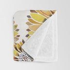 Sunflower Blooms - Yellow Throw Blanket Gallery Image 3