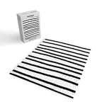 Simply Drawn Vertical Stripes in Midnight Black Jigsaw Puzzle Gallery Image 2