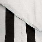 Simply Drawn Vertical Stripes in Midnight Black Comforter Gallery Image 4