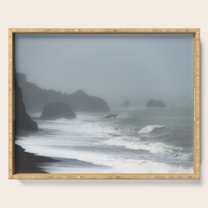 Pacific Northwest Beach Storm Serving Tray Gallery Image 1