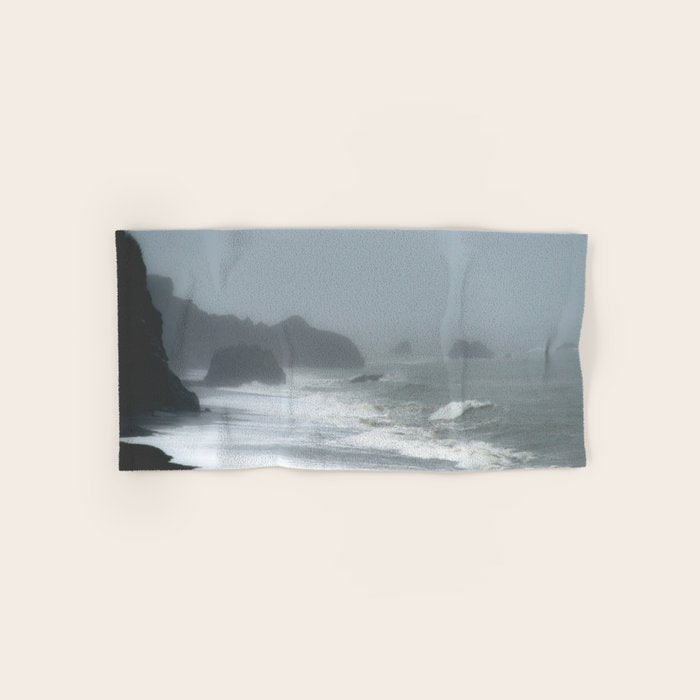 Pacific Northwest Beach Storm Bath Towel Gallery Image 1