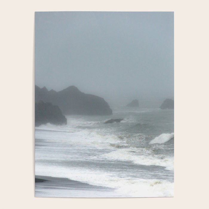 Pacific Northwest Beach Storm Poster Gallery Image 1