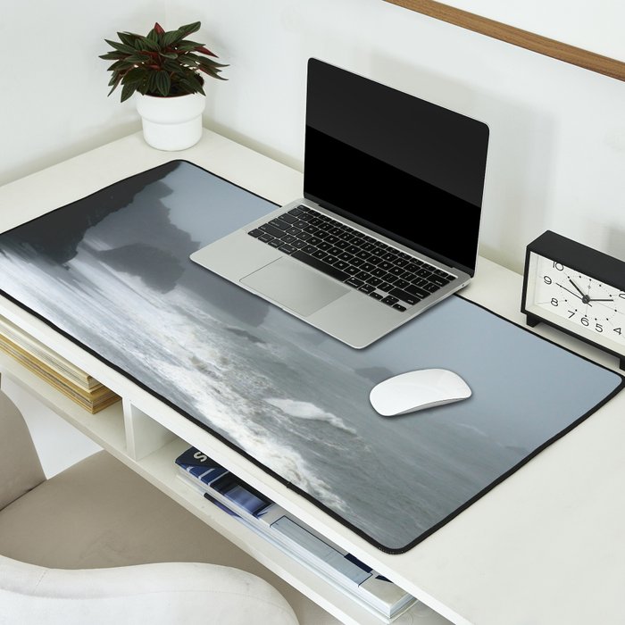 Pacific Northwest Beach Storm Desk Mat Gallery Image 2
