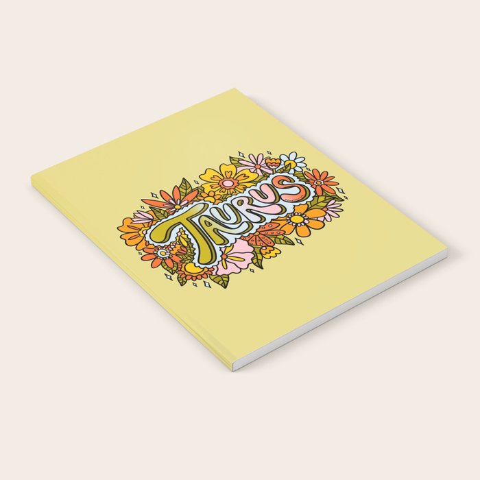 Taurus Flowers Notebook