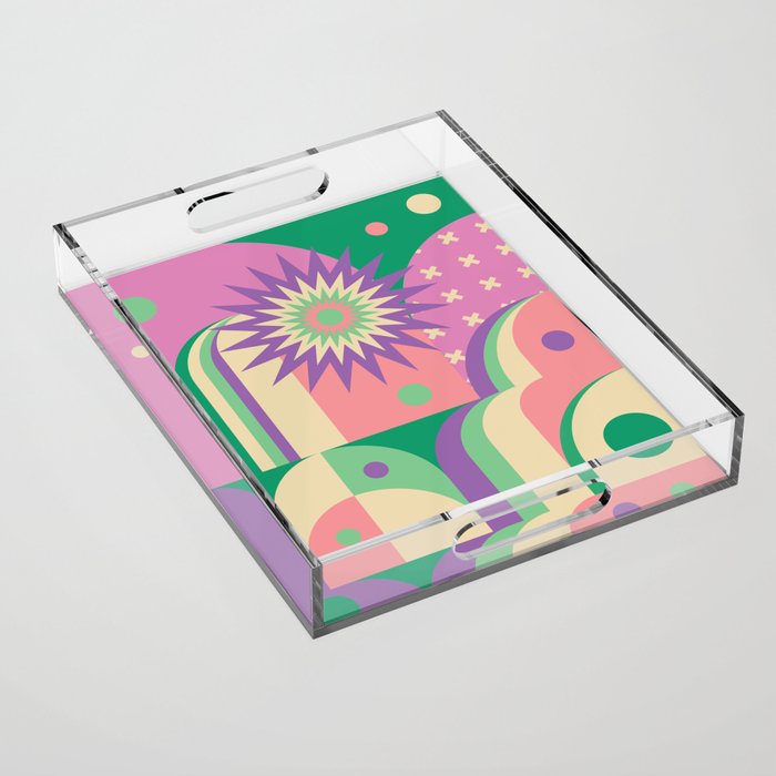 Pastel Surreal Place Acrylic Tray Gallery Image 1