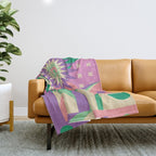 Pastel Surreal Place Throw Blanket Gallery Image 1
