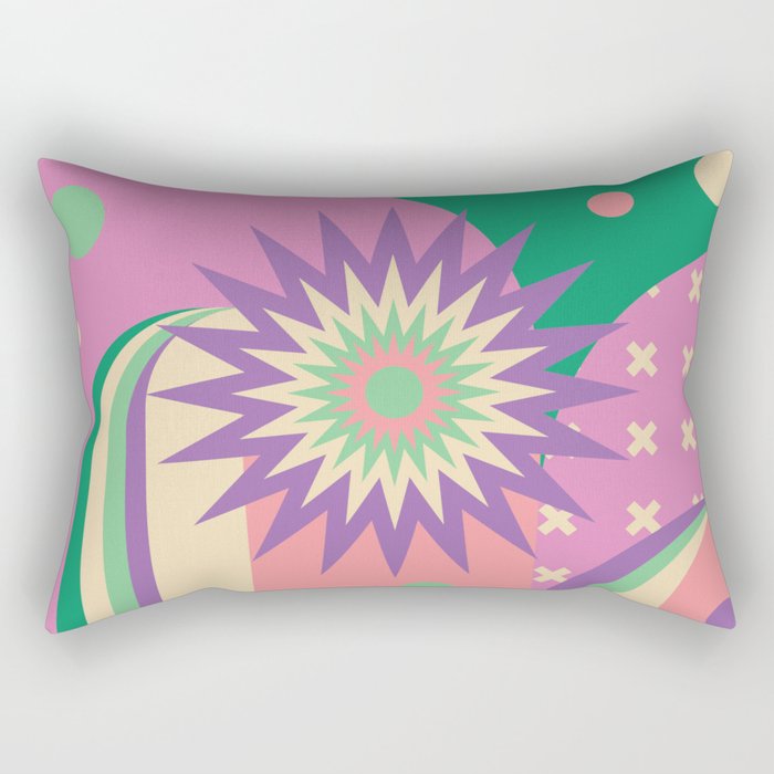 Pastel Surreal Place Rectangular Pillow Gallery Image 2