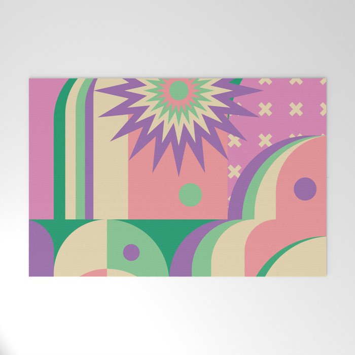 Pastel Surreal Place Welcome Mat Gallery Image 1