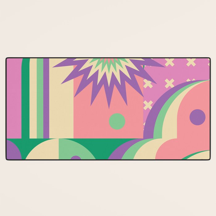 Pastel Surreal Place Desk Mat Gallery Image 3