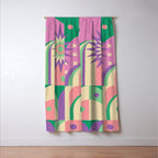 Pastel Surreal Place Window Curtain Gallery Image 3