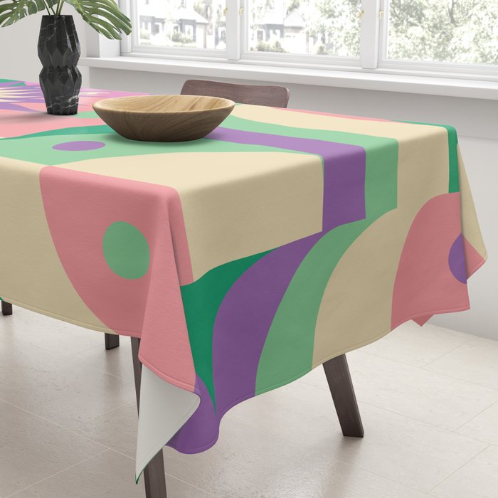Pastel Surreal Place Tablecloth Gallery Image 3