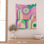 Pastel Surreal Place Wall Tapestry Gallery Image 2