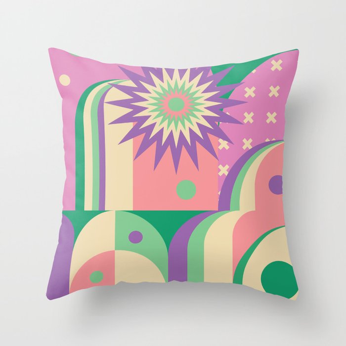Pastel Surreal Place Throw Pillow Gallery Image 6