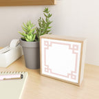 Blush Greek Key Border Mini Art Print Gallery Image 2