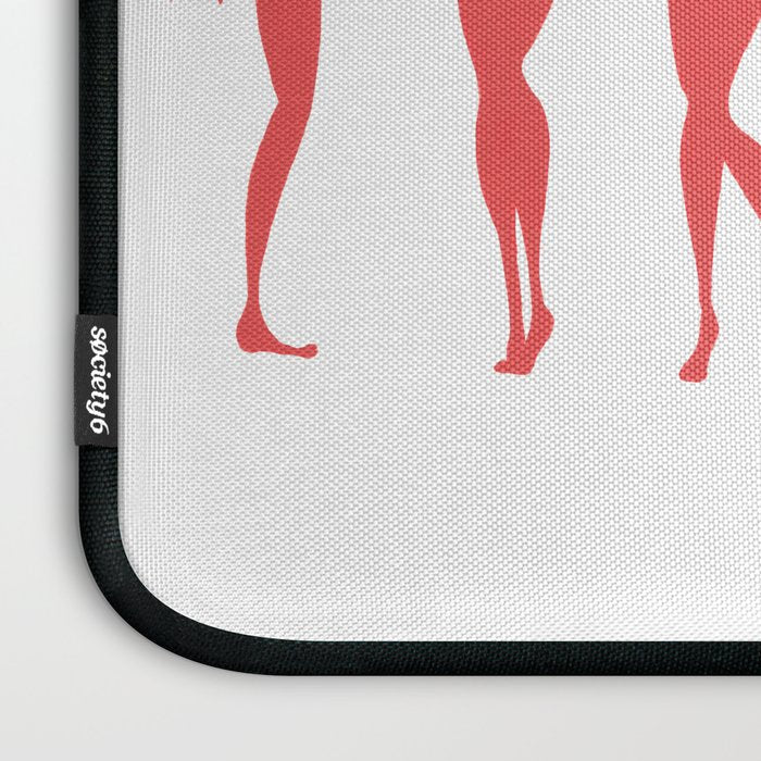 Beach Bombshells - Cyan & Coral Palette Laptop Sleeve Gallery Image 3