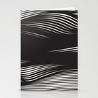 Wavy Black and Beige 13 Stationery Card Gallery Image 2