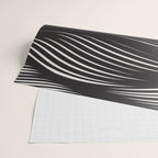 Wavy Black and Beige 13 Wrapping Paper Gallery Image 2