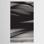 Wavy Black and Beige 13 Tablecloth Gallery Image 2