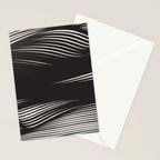 Wavy Black and Beige 13 Stationery Card Gallery Image 2
