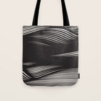 Wavy Black and Beige 13 Tote Bag Gallery Image 1